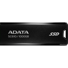 Внешний накопитель SSD USB3.2 ADATA 1Tb SC610 (SC610-1000G-CBK/RD) Черный/Красный