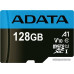 Micro SDXC 128 Gb ADATA Premier (AUSDX128GUICL10A1-RA1) (128 ГБ, класс 10, UHS-I (класс U1), чтение: 85 МБ/с) RETAIL с адаптером