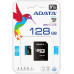 Micro SDXC 128 Gb ADATA Premier (AUSDX128GUICL10A1-RA1) (128 ГБ, класс 10, UHS-I (класс U1), чтение: 85 МБ/с) RETAIL с адаптером