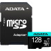 Micro SDXC 128 Gb ADATA Premier Pro (AUSDX128GUI3V30SA2-RA1) (128 ГБ, класс 10, UHS-I (класс U3), чтение: 100 МБ/с) RETAIL с адаптером