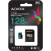 Micro SDXC 128 Gb ADATA Premier Pro (AUSDX128GUI3V30SA2-RA1) (128 ГБ, класс 10, UHS-I (класс U3), чтение: 100 МБ/с) RETAIL с адаптером