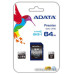 SDXC 64 Gb ADATA Premier (ASDX64GUICL10-R) (64 ГБ, класс 10, UHS-I) RETAIL