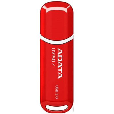 USB3.2 64Gb ADATA UV150 (AUV150-64G-RRD) USB 3.2 Type-A, пластик, с колпачком, красный