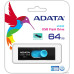 USB3.2 64Gb ADATA UV320 (AUV320-64G-RBKBL) USB 3.2 Type-A, пластик, выдвижной разъем, черный/синий