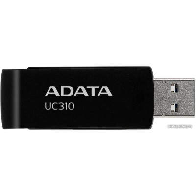 USB3.2 64Gb ADATA UC310 (UC310-64G-RBK) USB 3.2 Type-A, пластик, поворотный разъем, черный