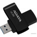 USB3.2 64Gb ADATA UC310 (UC310-64G-RBK) USB 3.2 Type-A, пластик, поворотный разъем, черный