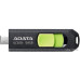 USB3.2 128Gb ADATA UC300 (ACHO-UC300-128G-RBK/GN) USB 3.2 Type-C, пластик, выдвижной механизм, черный/зеленый