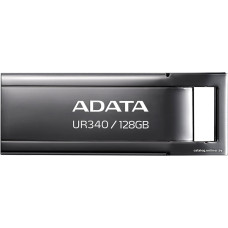 USB3.2 128Gb ADATA UR340 (AROY-UR340-128GBK) USB 3.2 Type-A, металл, без колпачка, серый