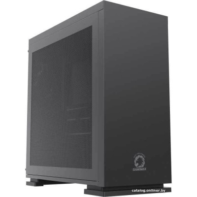Корпус MicroATX Без БП GameMax M60 BK (Mesh сетка, 2xUSB 2.0, 1xUSB-C 3.2 5Гбит, 1x120mm Fan, HD Audio+Mic, VGA MAX 340m