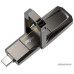 USB3.2 256Gb Netac US5 (NT03US5C-256G-32TA) USB 3.2 Gen 2 Type-A/Type-C (10 Гбит/сек), металл, с колпачком, серебристый