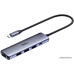 USB HUB Переходник Netac WF13 (NT08WF13-30GR) USB Type-A 3.0 x 1, USB Type-A 2.0 x 2, USB Type-С x 1, HDMI 4R@30Hz, Сере