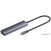 USB HUB Переходник Netac WF13 (NT08WF13-30GR) USB Type-A 3.0 x 1, USB Type-A 2.0 x 2, USB Type-С x 1, HDMI 4R@30Hz, Сере