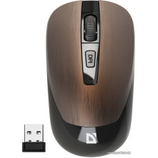 Мышь беспроводная Defender Wave MM-995 БЕСШУМНАЯ (бронза) (52992) (ноутбучная мышь для ПК, беспроводная радио, сенсор оп