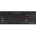 Клавиатура Montech MKey TKL Darkness (MK87DR) / игровая / механическая / Gateron G Pro 2.0 Red - линейные свитчи 45гр. / пластик - PBT / MDA профиль кейкапов / регулируемая RGB (18 режимов) / подключение USB-A / тихий клик / 87 клавиш (TKL)