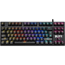 Клавиатура Defender Blitz GK-240L RU (45240) (игровая, механическая, Outemu Blue, ход линейный/тихие, пластик, USB/радио