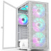 Корпус ATX Без БП Montech X3 MESH (MNT-X3M-W) (Tempered Glass, 2xUSB 2.0, 1xUSB-A 3.2 5Гбит/с, 3x140mm FRGB + 3x120mm FRGB Fan (Molex), GPU Max 305mm, CPU Cooler Max 160mm, пылевые фильтры) White