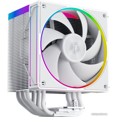Кулер ID-Cooling FROZN A610 ARGB WHITE LGA20XX/1700/1200/115X/AM5/AM4 (10шт/кор, TDP 250W, PWM, черный, 6 тепл.трубок + медная база, ARGB FAN 120mm, белый) RET