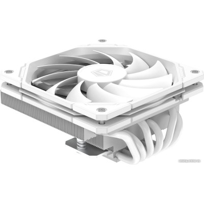 Кулер ID-Cooling IS-67-XT WHITE LGA1700/1200/115X/AM5/AM4 низкопрофильный высота 67mm (18шт/кор, TDP 150W, PWM, 6 тепл.трубок + медная база, FAN 120mm, белый) BOX