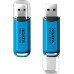 USB2.0 32Gb ADATA C906 Classic (AC906-32G-RWB), пластик, с колпачком, голубой