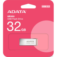 USB3.2 32Gb ADATA UR350 (UR350-32G-RSR/BG) USB 3.2 Type-A, металл, без колпачка, коричневый
