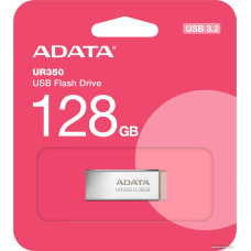 USB3.2 128Gb ADATA UR350 (UR350-128G-RSR/BG) USB 3.2 Type-A, металл, без колпачка, коричневый