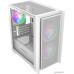 Корпус MicroATX Без БП Powercase Alisio Micro Z3W ARGB (CAMZW-A3) (Tempered Glass, 2xUSB 2.0, 1xUSB-A 3.2 5Гбит/с, 3x120mm ARGB FAN, HD Audio+Mic, VGA MAX 330mm, CPU MAX 175mm, пылевые фильтры) White