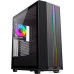 Корпус ATX Без БП GameMax Precision 2 (Tempered Glass, MESH сетка, 3xUSB 3.0, 1xType-C, HD Audio+Mic, PWM+ARGB Hub, 2x120mm ARGB fan incl., COC Cooling FAN, VGA MAX 360mm, CPU MAX 170mm, съёмная TOP панель для удобной сборки и установки AIO) Black