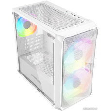 Корпус MicroATX Без БП Powercase Micro A3W ARGB (CMMAW-A3) (Tempered Glass, 2xUSB 2.0, 1xUSB-A 3.2 5Гбит/с, 2x140mm ARGB