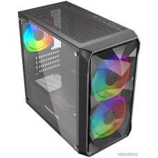 Корпус MicroATX Без БП Powercase Micro A3B ARGB (CMMAB-A3) (Tempered Glass, 2xUSB 2.0, 1xUSB-A 3.2 5Гбит/с, 2x140mm ARGB