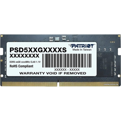 SO-DIMM DDR5 8Gb PC-44800 5600MHz Patriot Signature Line (PSD58G560041S) CL46