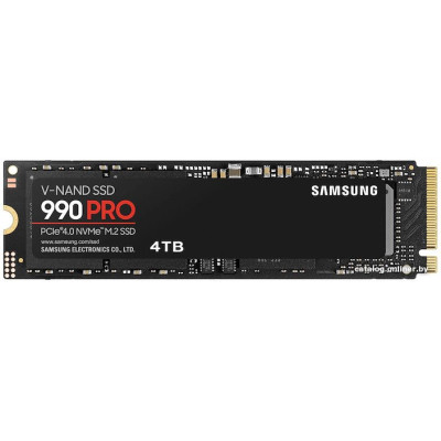 SSD M.2 2280 M PCI Express 4.0 x4 Samsung 4TB 990 Pro Series (MZ-V9P4T0BW) 7450/6900 MBps TLC RTL