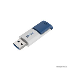 USB3.0 512Gb Netac U182 (NT03U182N-512G-30BL) USB 3.0 Type-A, пластик, выдвижной механизм, белый/синий