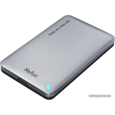 Бокс для накопителя Netac WH12 (NT07WH12-30CC) интерфейс SATA, до 2ТБ, подключение через USB 3.2 Gen1 Type-A (5 Гбит/с)/USB 3.2 Gen1 Type-C (5 Гбит/с), корпус алюминий