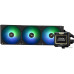 Система водяного охлаждения Thermalright Frozen Warframe 360 Black ARGB (F-WFRAME-360-BL-ARGB) / (LGA115X/1200/1700/2011/2066/FM1/FM2/FM2+/AM2/AM2+/AM3/AM3+/AM4/AM5) / LCD Display / 360mm / 3x120mm / PWM / Black