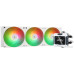 Система водяного охлаждения Thermalright Frozen Warframe 360 White ARGB (F-WFRAME-360-WH-ARGB) / (LGA115X/1200/1700/2011/2066/FM1/FM2/FM2+/AM2/AM2+/AM3/AM3+/AM4/AM5) / LCD Display / 360mm / 3x120mm / PWM / Black