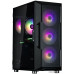 Корпус ATX Без БП Zalman i3 Neo ARGB (Tempered Glass, 1xUSB 2.0, 2xUSB-A 3.2 5Гбит/с, 4x120mm FRGB FAN, 2х3,5, 3х2.5, HD Audio+Mic, VGA MAX 355mm, CPU MAX 160mm, пылевые фильтры) Black