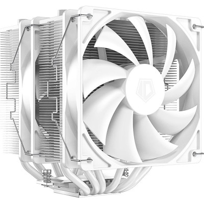 Кулер ID-Cooling SE-206-XT White (LGA 2066/2011/1700/1200/1150/1151/1155/1156/AM5/AM4 , 700-1800 об/мин, TDP 250W , 6 тепл.трубок , DUAL FAN 120mm, 4-pin PWM 8шт/кор) White