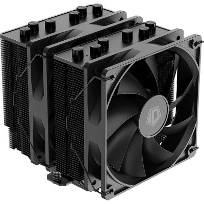 Кулер ID-Cooling SE-206-XT Black (LGA 2066/2011/1700/1200/1150/1151/1155/1156/AM5/AM4 , 700-1800 об/мин, TDP 250W , 6 тепл.трубок , DUAL FAN 120mm, 4-pin PWM 8шт/кор) Black