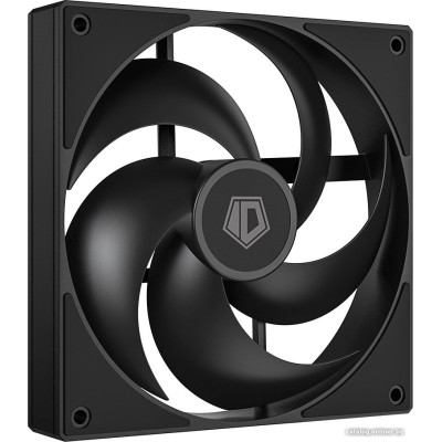 Вентилятор 140mm ID-Cooling AS-140-K 140x140x25мм (60шт./кор, PWM, резиновые углы, черный, 300-1800об/мин, супертихий) BOX