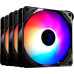 Вентилятор 120mm ID-Cooling TF-12025-PRO-ARGB-TRIO (НАБОР 3 в 1) (PWM, Low Noise, резиновые углы, ARGB подсветка, 700-1800об/мин)
