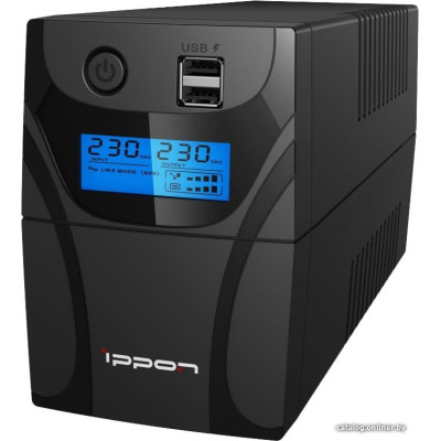 ИБП Ippon Back Power Pro II 650 Euro (650VA/360W, 2 розетки Euro)