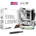 MB ASRock B650 STEEL LEGEND WIFI Soc-AM5 (B650) 2xPCI-Ex16 PCI-Ex1 3xM.2+M.2(Wi-Fi/BT) 2.5GbE LAN Wi-Fi 6E BT 5.2 RAID 0/1/10 4xDDR5 7200MHz+ DP+HDMI ATX White RTL