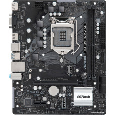 MB ASRock H410M-H/M.2 SE Soc-1200 (H370) PCI-Ex16 PCI-Ex1 M.2+M.2(Wi-Fi/BT) 1GbE LAN 2xDDR4 2933MHz DP+HDMI+VGA mATX (не
