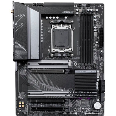 MB Gigabyte B650 AORUS ELITE AX V2 (B650 A ELITE AX V2) Soc-AM5 (B650) 3xPCI-Ex16 3xM.2 2.5GbE LAN Wi-Fi 6E BT 5.3 RAID 0/1/10 4xDDR5 8000MHz+ DP+HDMI ATX RTL