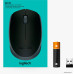 Мышь беспроводная Logitech M171 (910-004643) Black-grey USB 3btn+Roll (ноутбучная мышь для ПК, радио, сенсор оптический 1000 dpi, 3 кнопки, колесо с нажатием, цвет черный/серый)