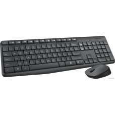 Комплект БЕСПРОВОДНОЙ Клавиатура + мышь Logitech MK235 Black (920-007949) (мышь радио (сенсор оптический), клавиатура ра