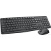 Комплект БЕСПРОВОДНОЙ Клавиатура + мышь Logitech MK235 Black (920-007949) (мышь радио (сенсор оптический), клавиатура радио, цвет черный)