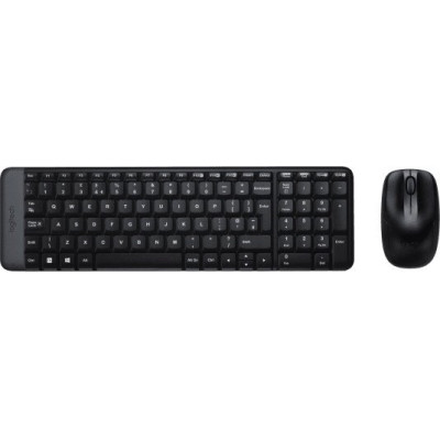 Комплект БЕСПРОВОДНОЙ Клавиатура + мышь Logitech MK220 Black (920-003236) (мышь беспроводная радио (сенсор оптический), клавиатура радио)
