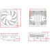 Кулер ID-Cooling IS-37-XT BLACK (LGA1851/1700/1200/115X/AM5/AM4, низкопрофильный 37mm, 800-3600об/мин, TDP 95W, PWM, 4 тепл.трубки прямого контакта, FAN 92mm, 24шт/кор.)