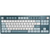 Клавиатура Montech MKey TKL Freedom (MK87FB) / игровая / механическая / Gateron G Pro 2.0 Brown- линейные свитчи 45гр. / пластик - PBT / MDA профиль кейкапов / регулируемая RGB (18 режимов) / подключение USB-A / тихий клик / 87 клавиш (TKL)